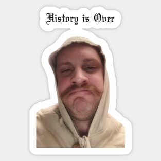 History is Over (sm) logo Sticker